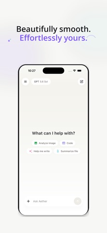 Aether - Open Source AI Agent app screenshot