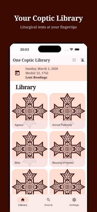 One Coptic Library Screenshot 1 of 8