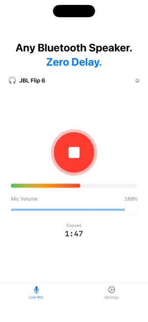 Mic To Speaker - Live Audio screenshot 3