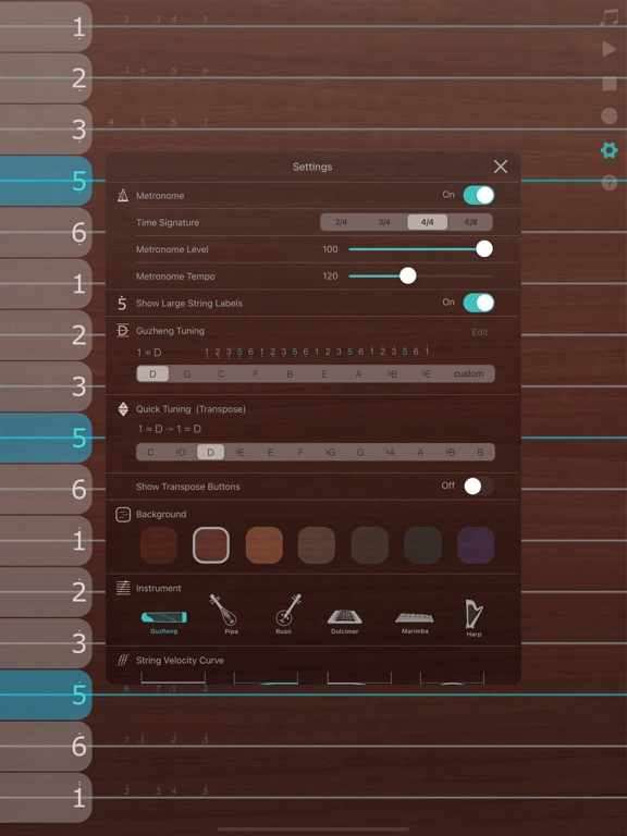 iGuzheng⁺ - Pro version iPad app afbeelding 6