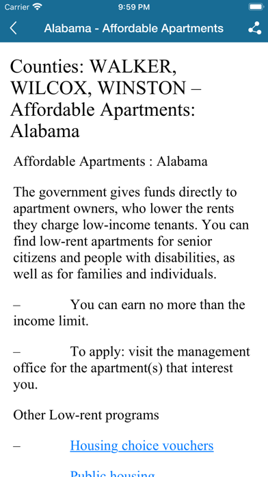 Low Cost Apartments Directory Screenshot