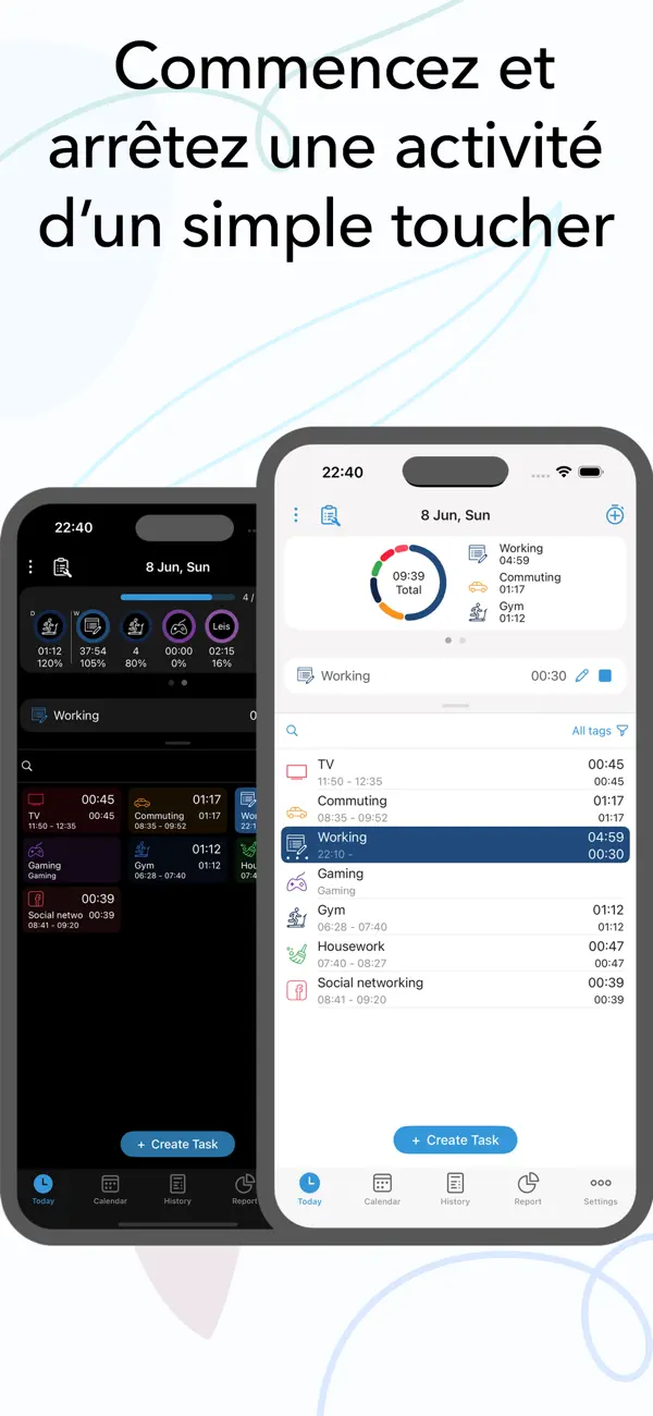 Screenshot #1 pour ATracker PRO: Gestion du temps