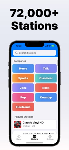 Simple Radio for Seniors iPhone screenshot