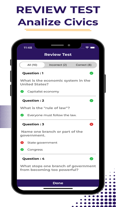 US Citizenship Study Guide Screenshot