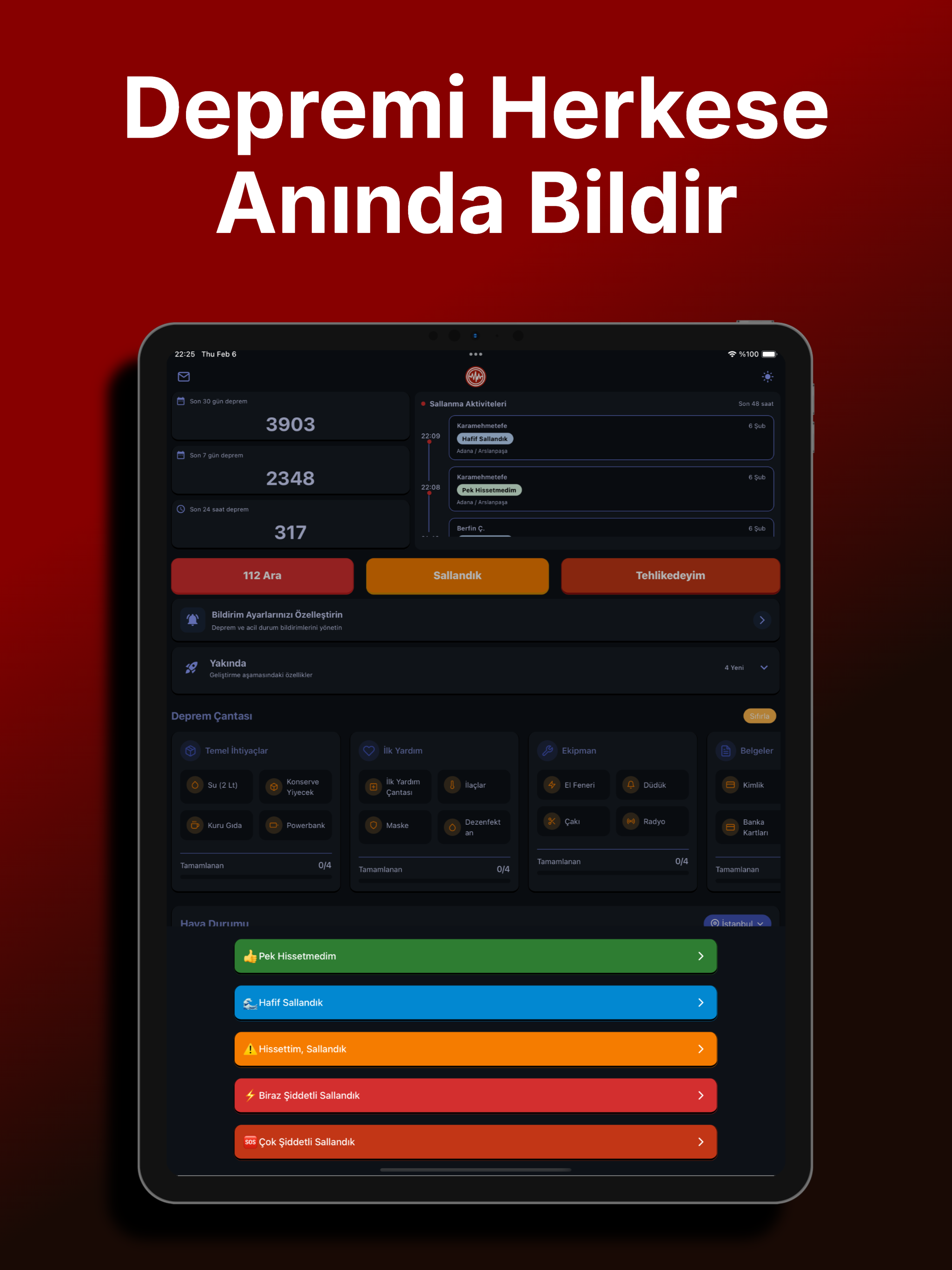 Deprem Uyarı Sistemi