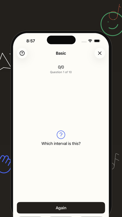 Ear Training App: NoteHunter iPhone screenshot