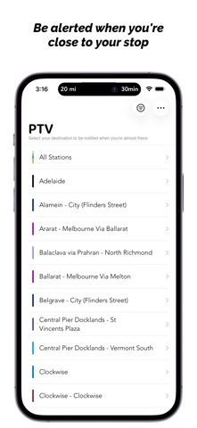 PTV Destinations - Arrive screenshot