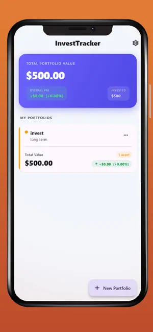 InvestTracker · Portfolio screenshot 1