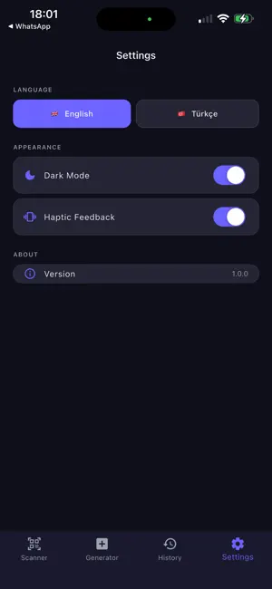 QRio - QR Code Scanner screenshot 3