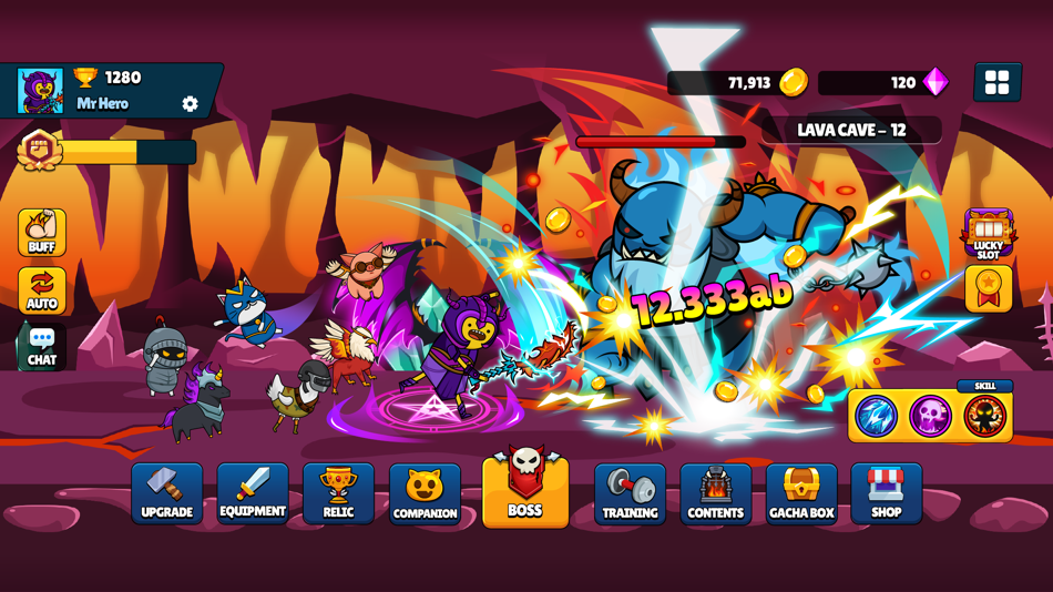 #1. Mr Hero - Idle RPG (iOS) Ved: MONSTER PLANET Corp.