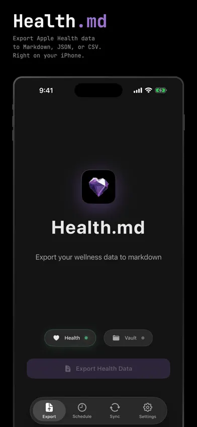 Health.md screenshot 1