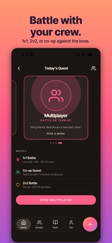 Kleios: Habits with Friends iPhone screenshot