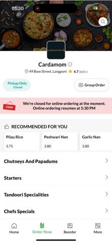 Cardamom Langport screenshot