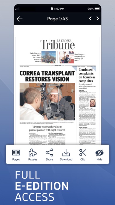 La Crosse Tribune Screenshot