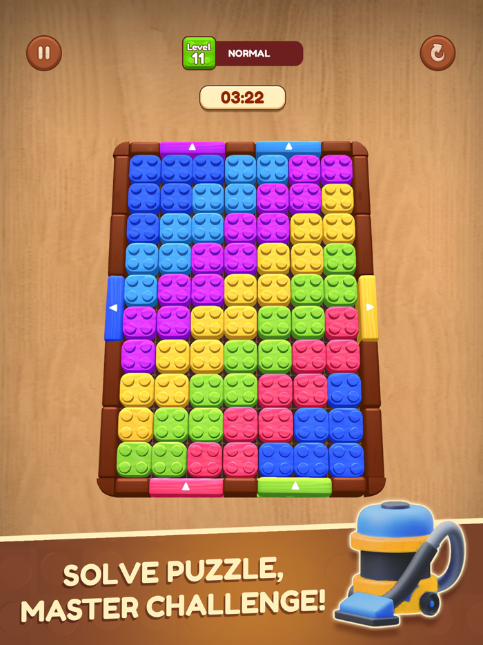 Slide Color Block 3D Puzzle