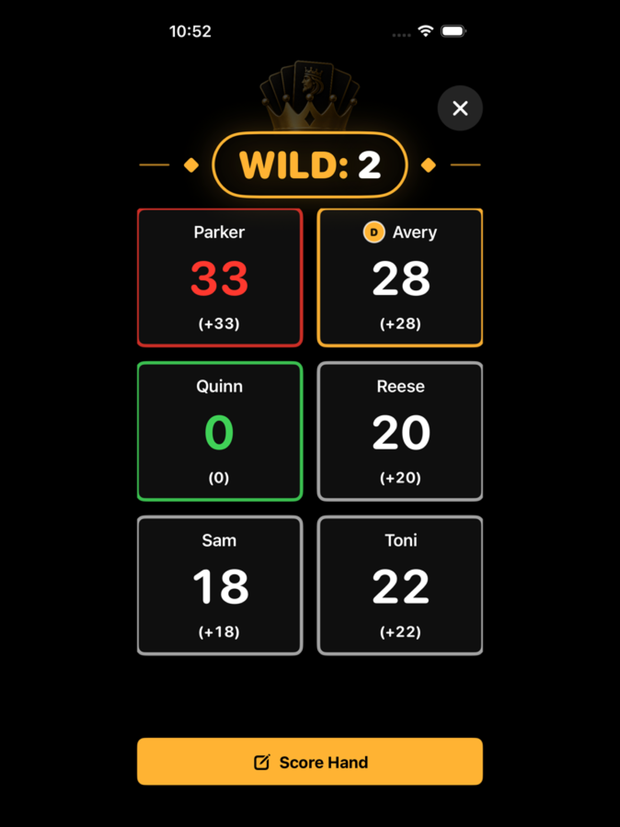 Kings Card Game Scoring screenshot 6