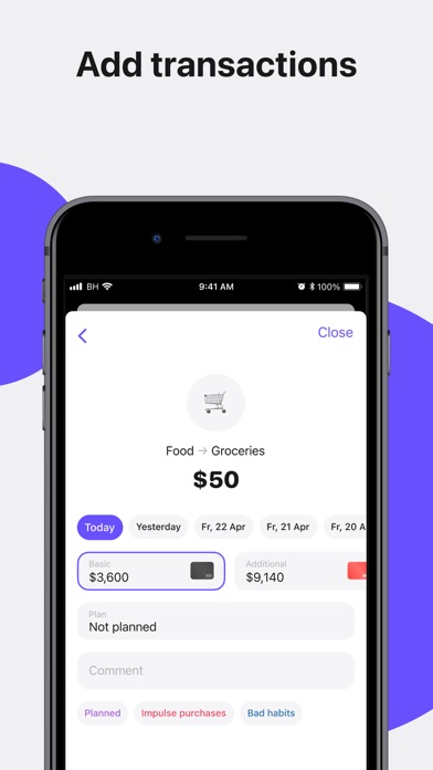 Budget Hound: Expense tracker iPhone screenshot 4 - Finance app