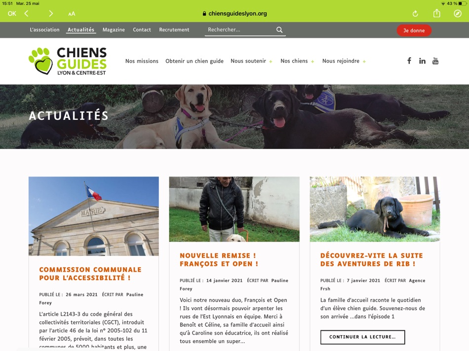 #5. Chiens Guides Lyon Centre Est (iOS) Podle: Association de chiens guides d'aveugles de Lyon et du Centre-Est