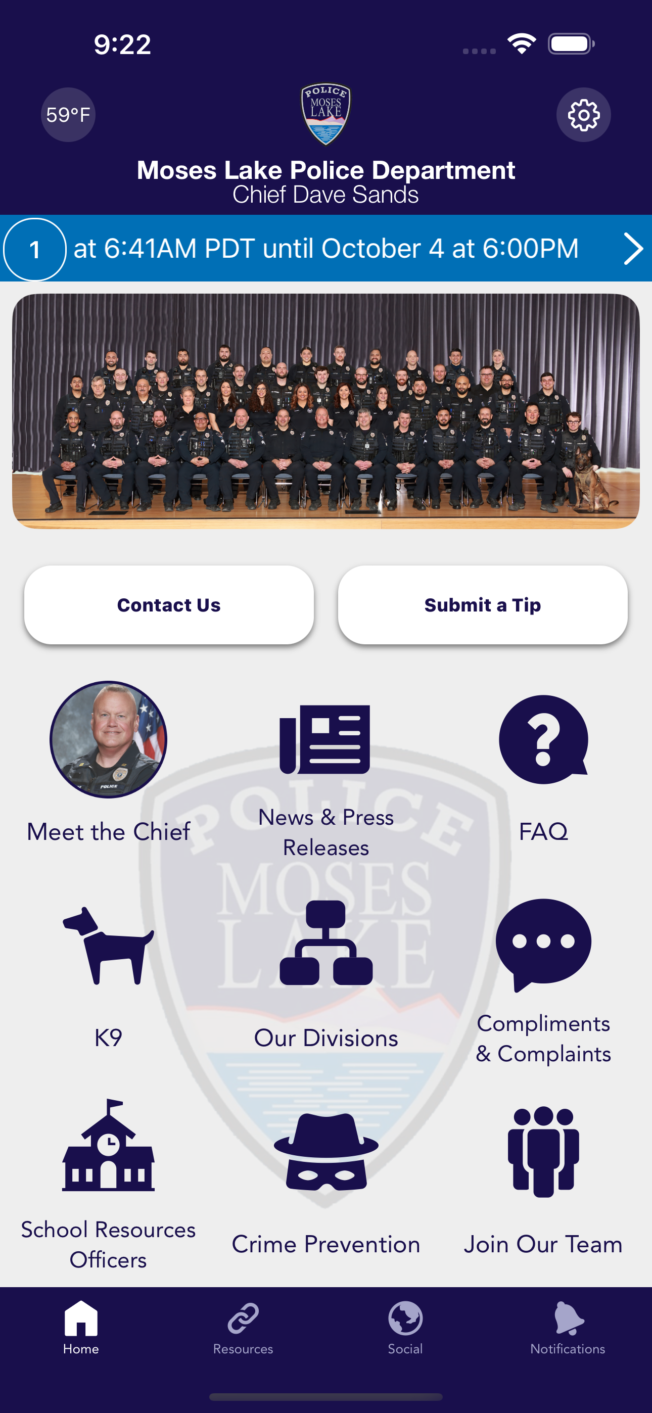 Moses Lake Police Dept WA