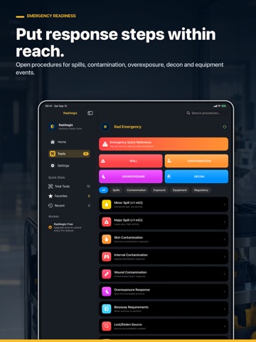 RadAegis: Radiation Safety iPad screenshot