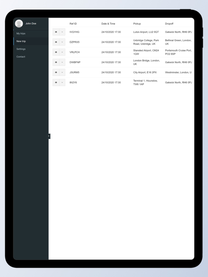Prestige Driver Passenger