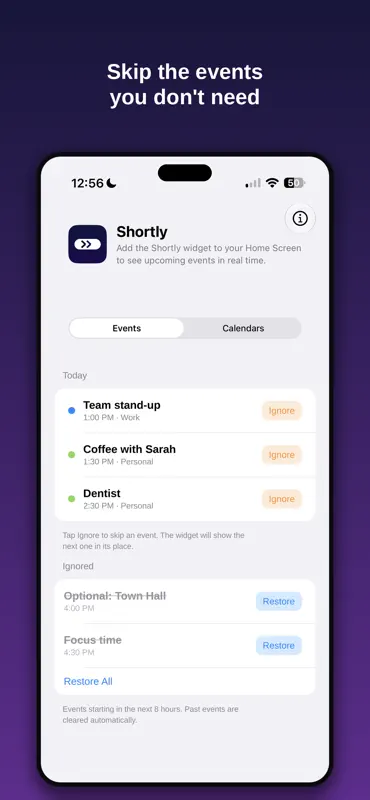 Shortly: Calendar Widget screenshot 1 of 6