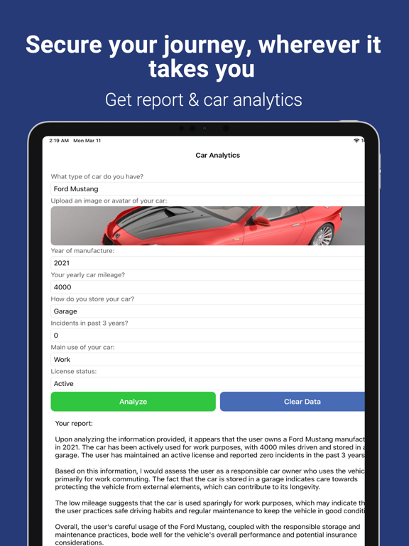 Auto Insurance Quote iPad screenshot 3 - Utilities app