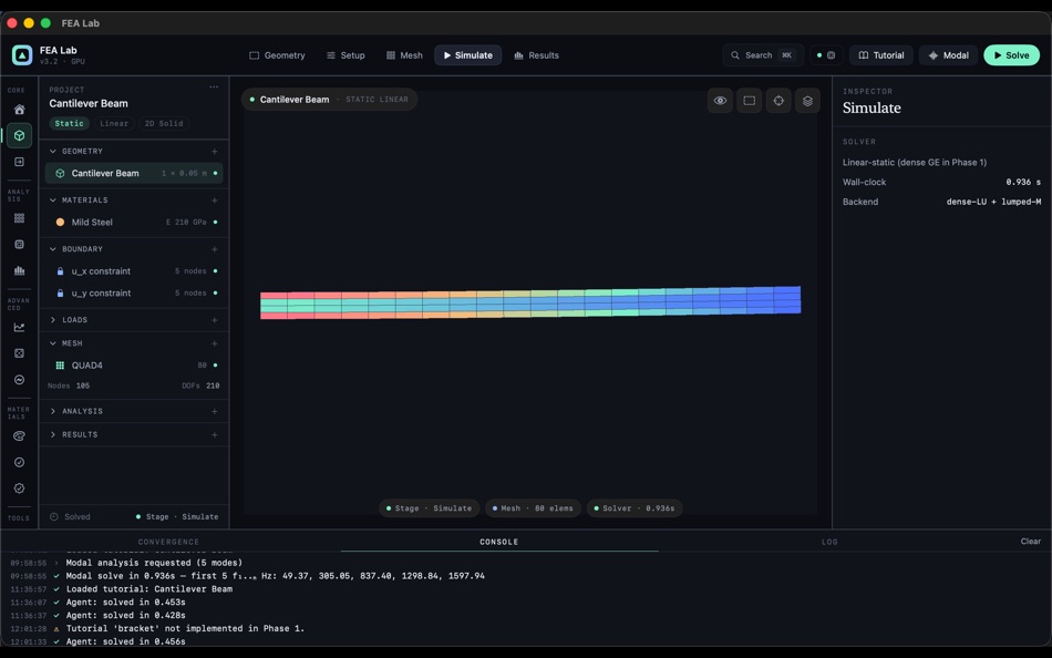#5. FEA Lab (macOS) By: Prabaharan Manoharan