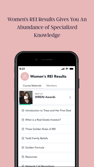 Women’s REI Network Screenshot