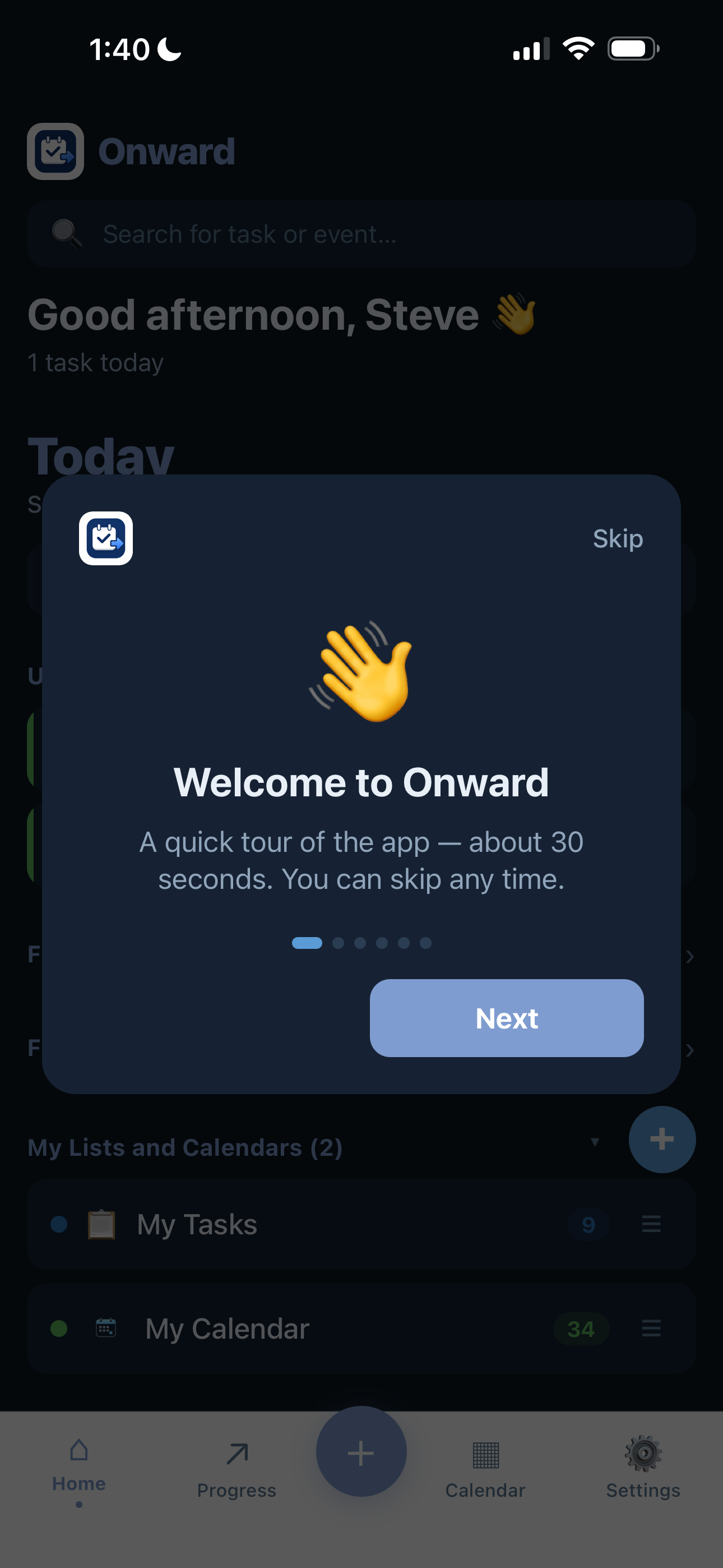 Onward: Tasks and Events screenshot 10