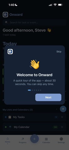 Onward: Tasks and Events Screenshot 10 of 10
