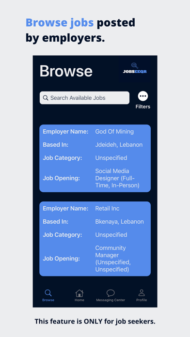 JOBSEEQR Screenshot