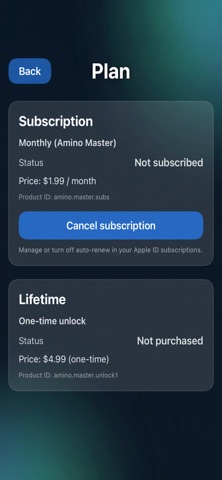 Amino Master screenshot