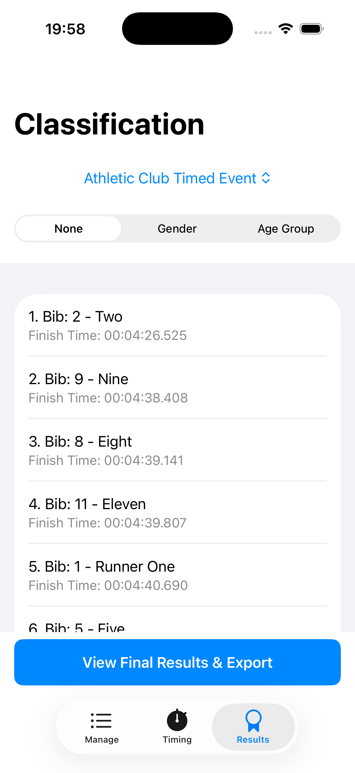 Timing mate screenshot 8