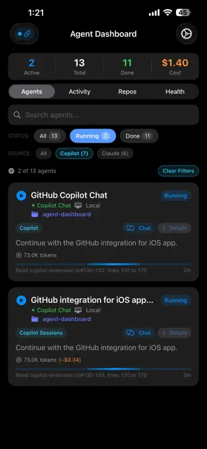 VS Code Agent Dashboard screenshot 3