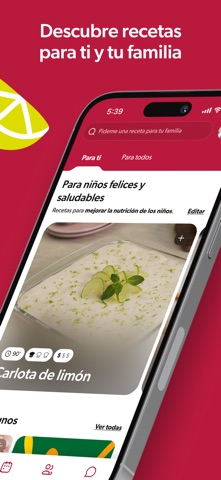 Recetas Nestlé México iPhone screenshot