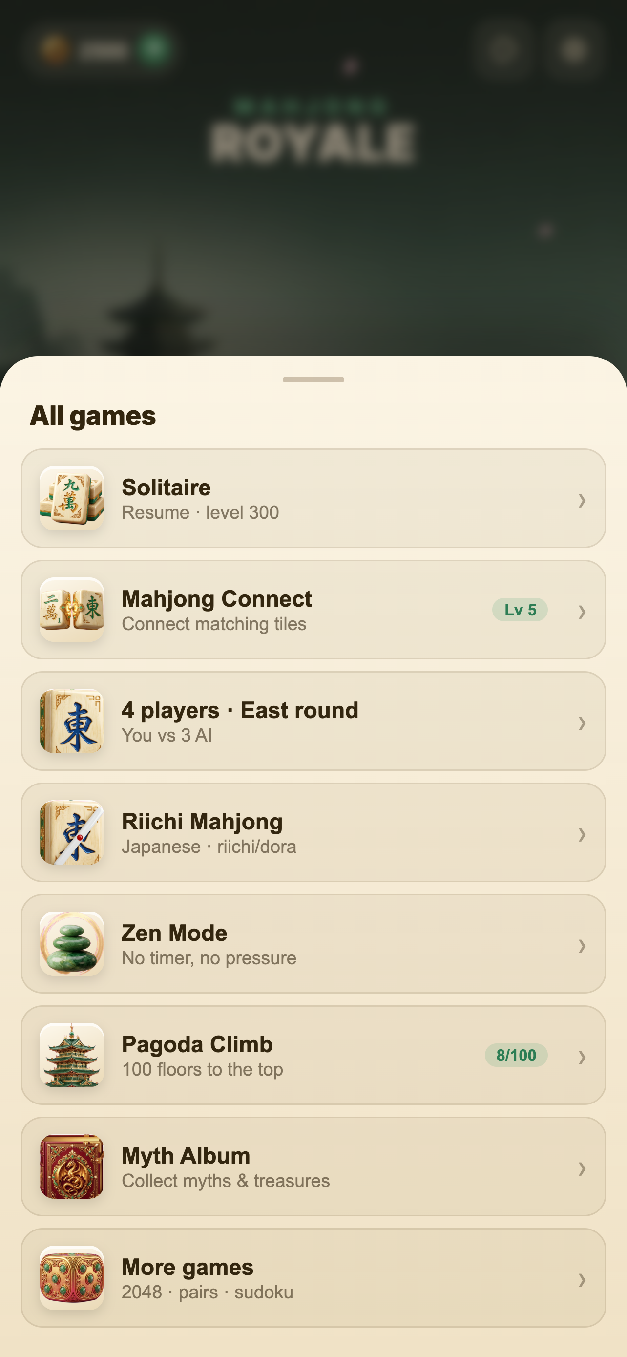 Mahjong Royale: Solitaire screenshot 3