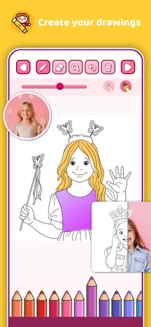Princess with Coloring Book screenshot 3