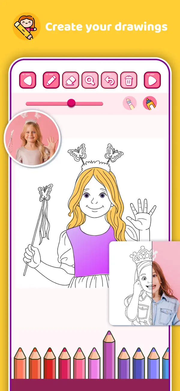 Screenshot #3 pour Princesse avec livre de colori