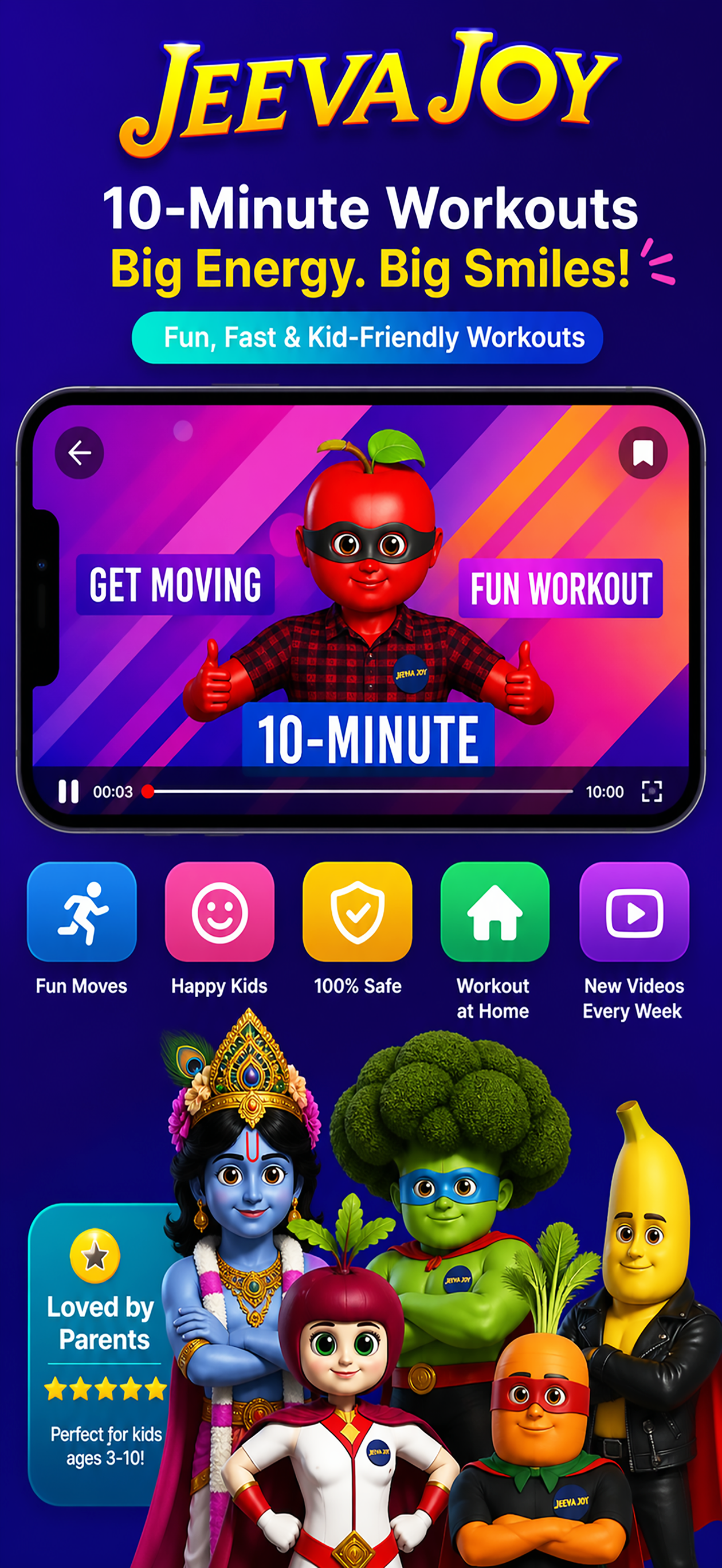 Jeeva Joy - Kids Fitness Fun screenshot 3