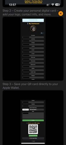 ZapQard App screenshot