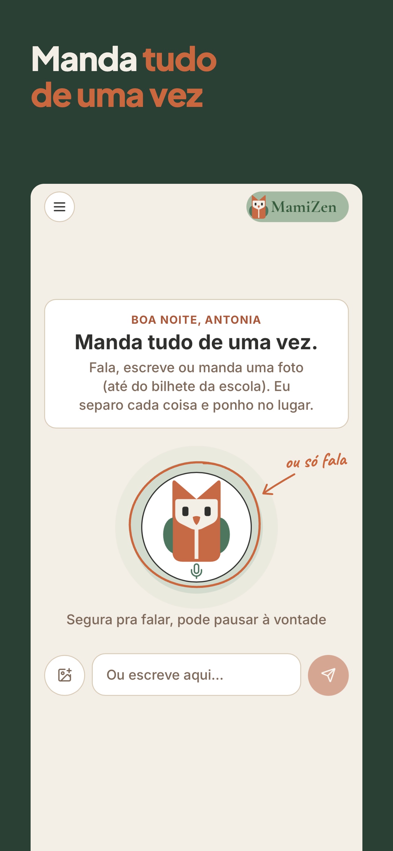 Screenshot 4 of MamiZen: Fala, Organiza