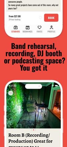 Jammed - Studio Booking iPhone screenshot