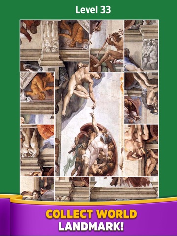 Jigsolitaire Jigsort Puzzle iPad screenshot