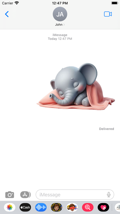Sleeping Baby Elephant Screenshot
