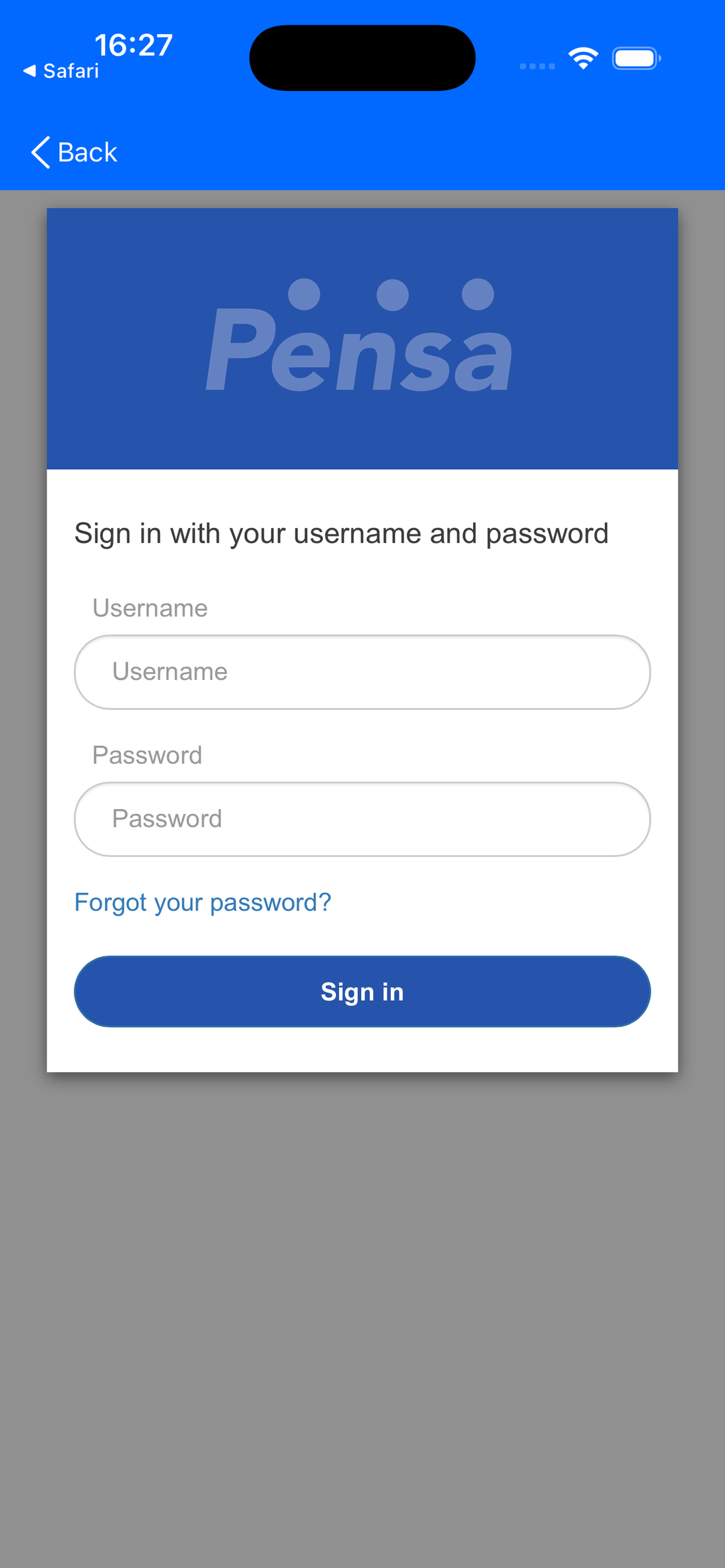 Pensa Actions App