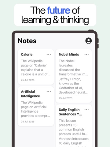 Synapse: AI Note Taker iPad screenshot