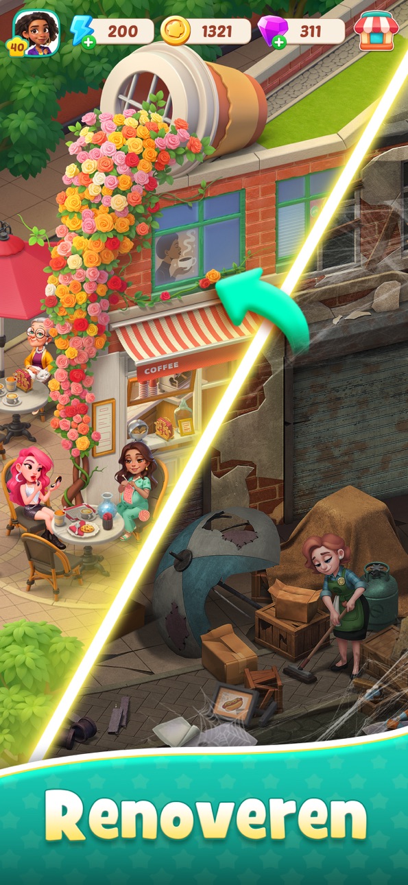 Foodstars: Merge & Cook iOS Mod IPA screenshot 4 - iOS game interface
