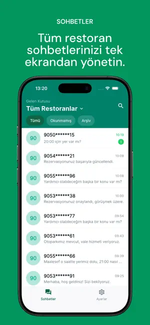 Rezervem Messenger screenshot 2