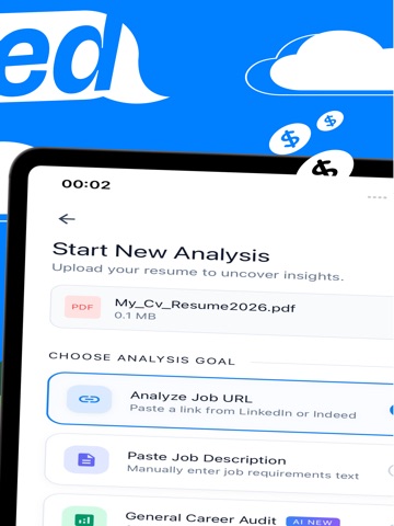 ResumeRise: Job-Tailored CVs iPad screenshot